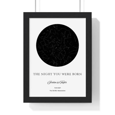 Personalised The Night You Were Born Star Map Print