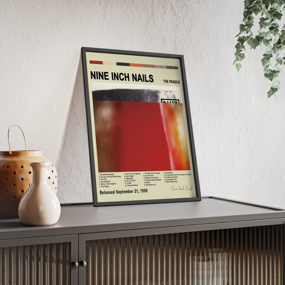 Nine Inch Nails - The Fragile Album Cover Poster - Poster Kingz - A5 (unframed) - White - 