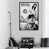 Framed Nirvana Black and White Band Photo maxi poster