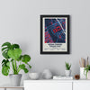 Framed Nissan Stadium - Tennessee Titans map print