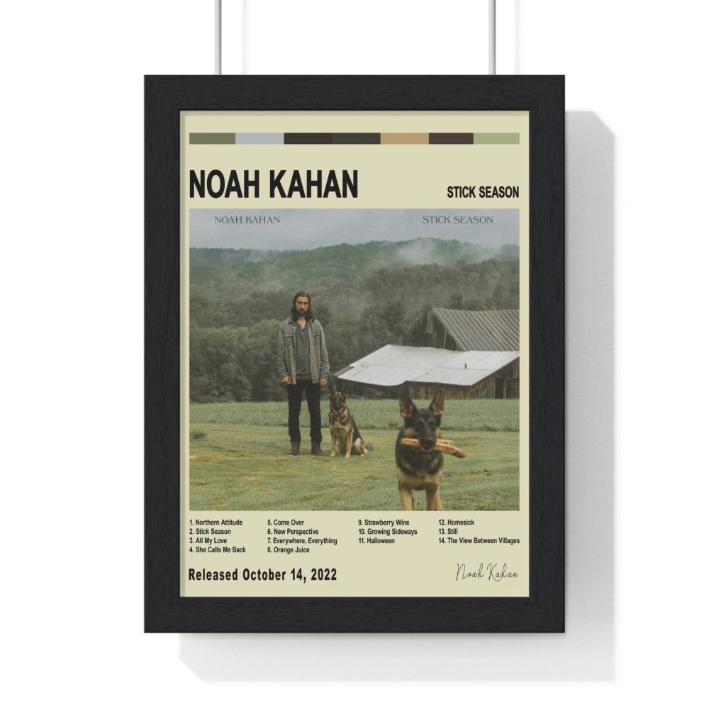 Noah Kahan - Stick Season Album Cover Poster - Poster Kingz - A5 (unframed) - Vintage - 