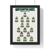 Northampton Saints Greatest XV print in a black frame