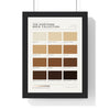 Northern Brew Colour Chart in a black frame
