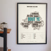 Northern Irish Sayings Print framed on a wall