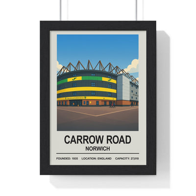 Norwich Carrow Road Stadium Print - Poster Kingz - A5 (unframed) 5.8 × 8.3 in - 