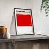 Framed Nottingham Forest colour swatch print