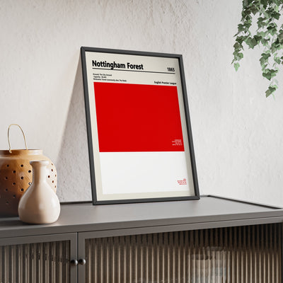 Framed Nottingham Forest colour swatch print