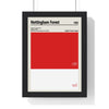 Framed Nottingham Forest colour swatch print