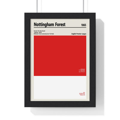 Framed Nottingham Forest colour swatch print