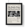 Personalised Newspaper Front Page Print - framed print