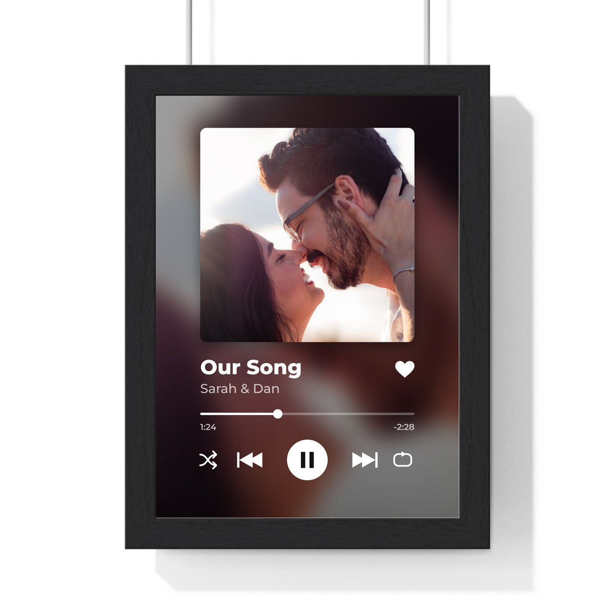 Personalised Now Playing Print - framed print