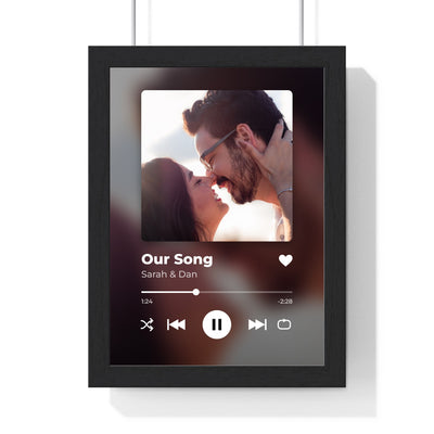 Personalised Now Playing Print - framed print