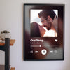 Personalised Now Playing Print - Lifestyle - hanging on a living room wall