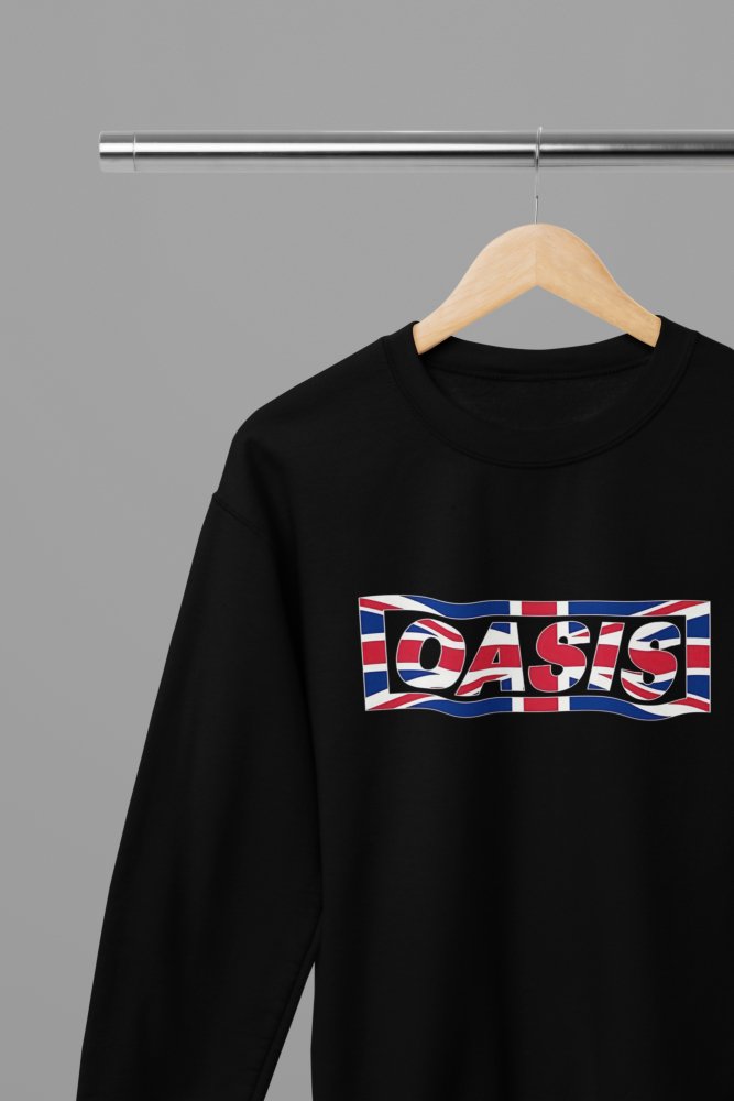 Oasis Band Union Jack Logo T-Shirt/Sweatshirt - Poster Kingz