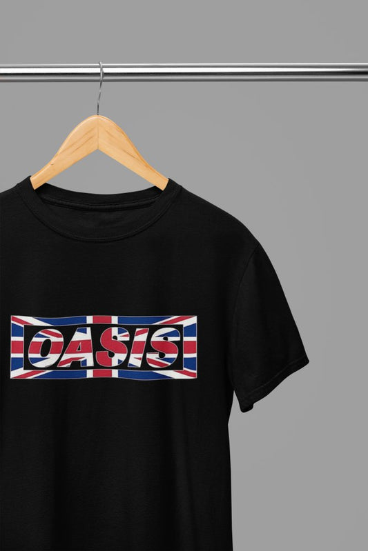 Oasis Band Union Jack Logo T-Shirt/Sweatshirt - Poster Kingz