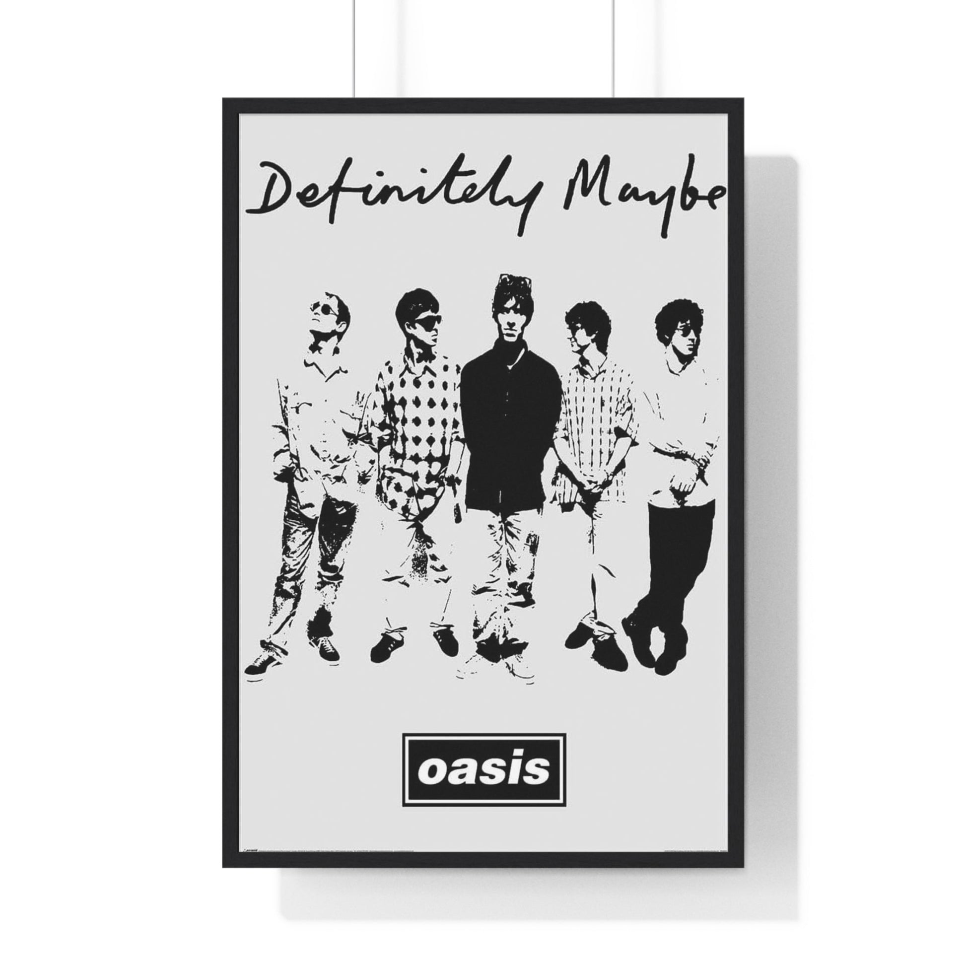 Framed Oasis Definitely Maybe Band Artwork maxi poster