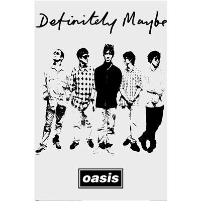 Framed Oasis Definitely Maybe Band Artwork maxi poster
