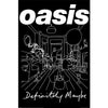 Oasis Definitely Maybe official maxi poster with minimalist album artwork design