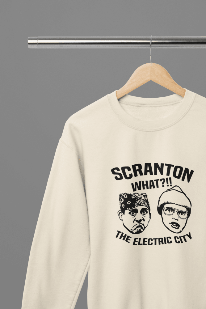 Sand t-shirt with Office TV Show Shirt - Electric City Sweatshirt Pop Culture Apparel