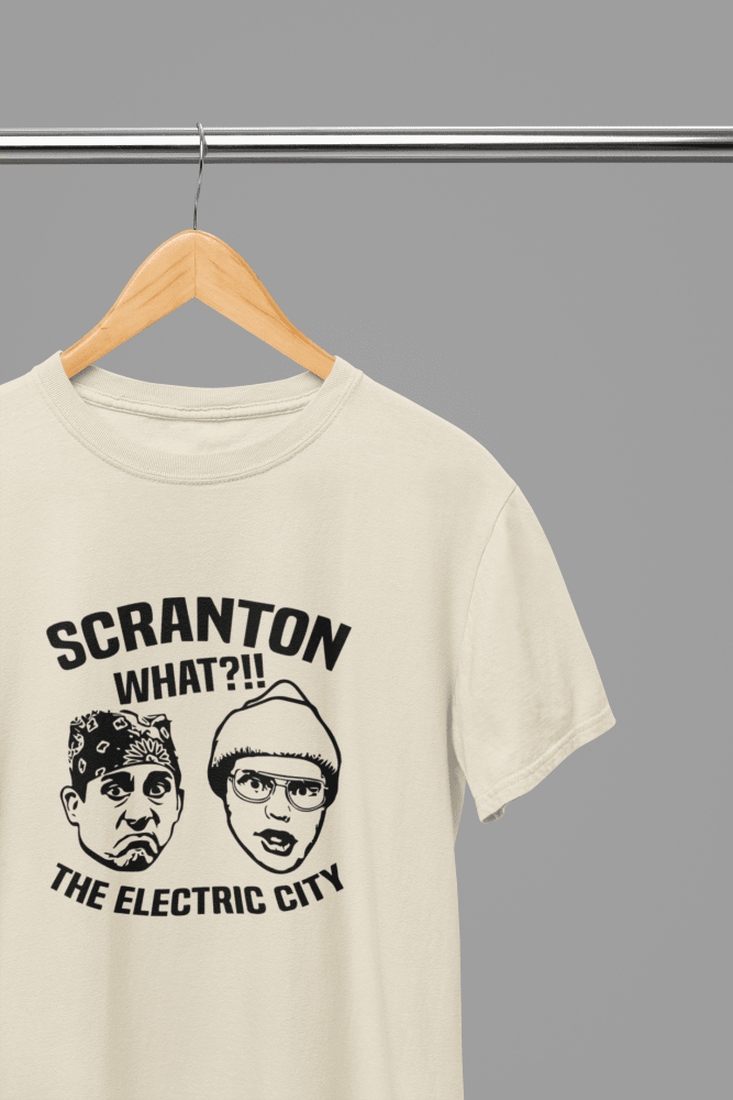 Sand t-shirt with Office TV Show Shirt - Electric City Sweatshirt Pop Culture Apparel