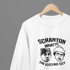 White t-shirt with Office TV Show Shirt - Electric City Sweatshirt Pop Culture Apparel