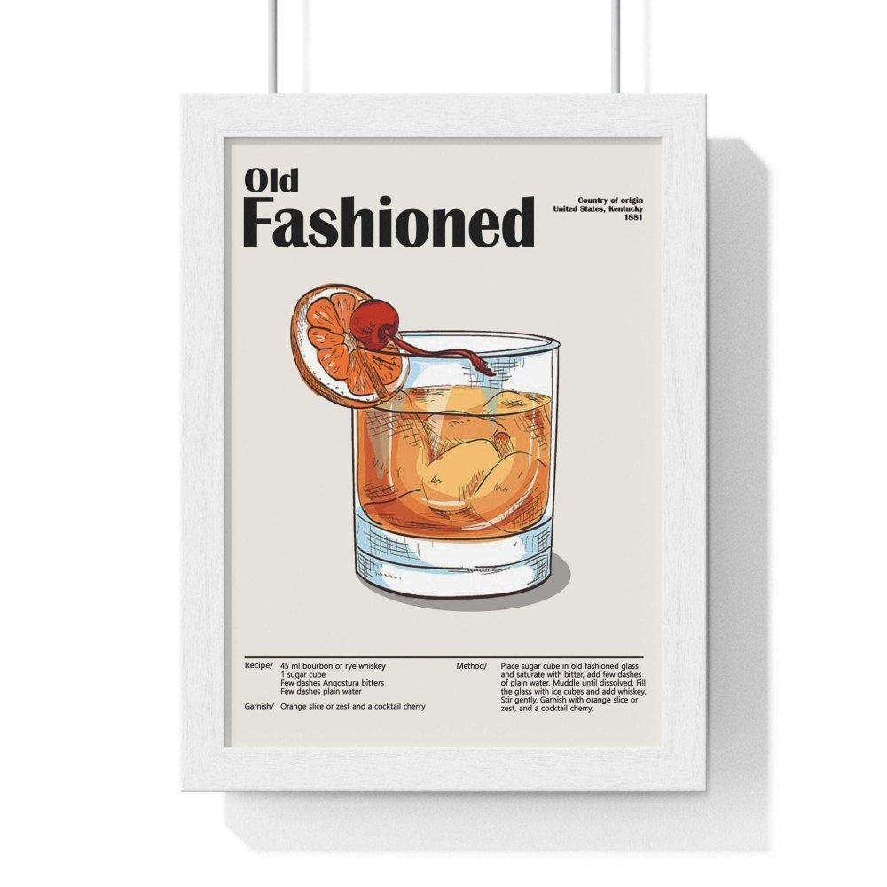 Old Fashioned Cocktail Poster - Poster Kingz