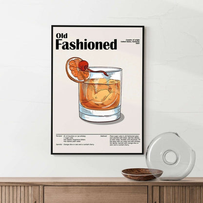 Old Fashioned Cocktail Poster - Poster Kingz