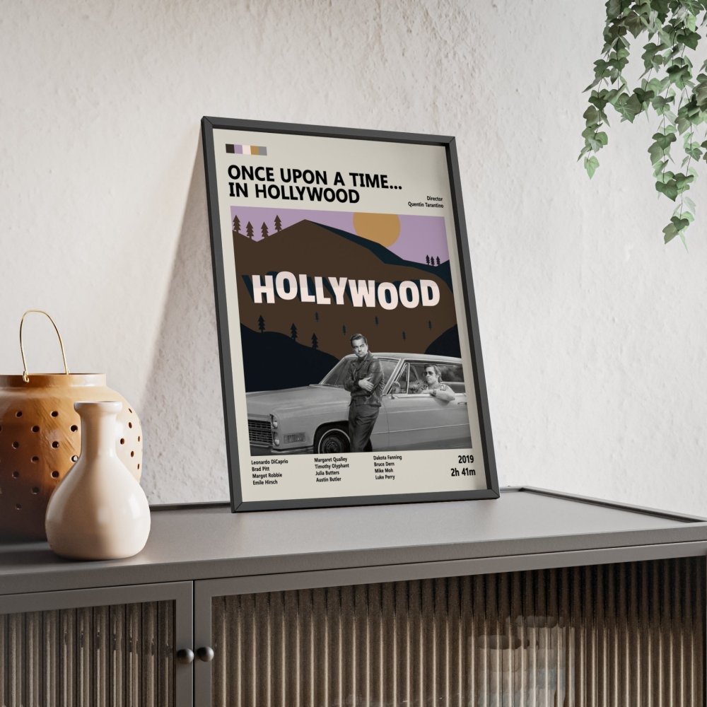 Once Upon a Time in Hollywood Movie Poster – Tarantino's Iconic Cinematic Masterpiece Art Print - Poster Kingz - A5 (unframed) - Design 2 - 