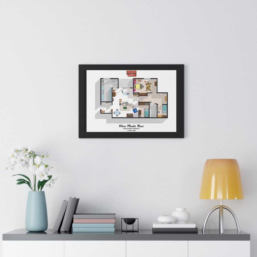 Only Fools And Horses TV Show Apartment Floor Plan - Poster Kingz