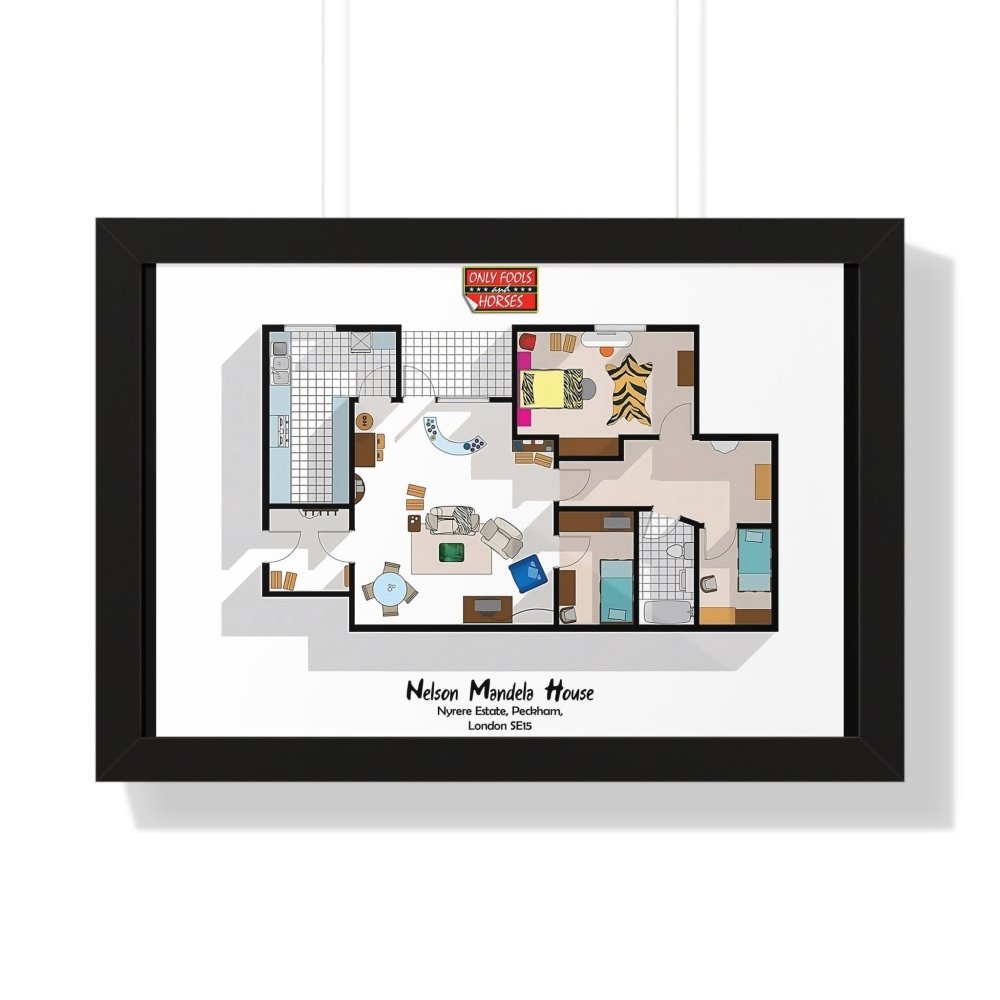 Only Fools And Horses TV Show Apartment Floor Plan - Poster Kingz