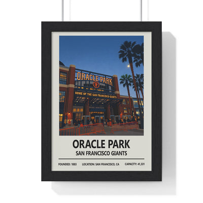 Framed Oracle Park San Francisco Giants poster