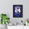 Framed Otis Anderson Super Bowl XXV MVP Print poster