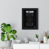 Padel Court print framed on a living room wall