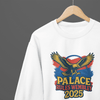 Black t-shirt with Palace Rules Wembley 2025 or Sweatshirt - Bold Eagle Fan Design