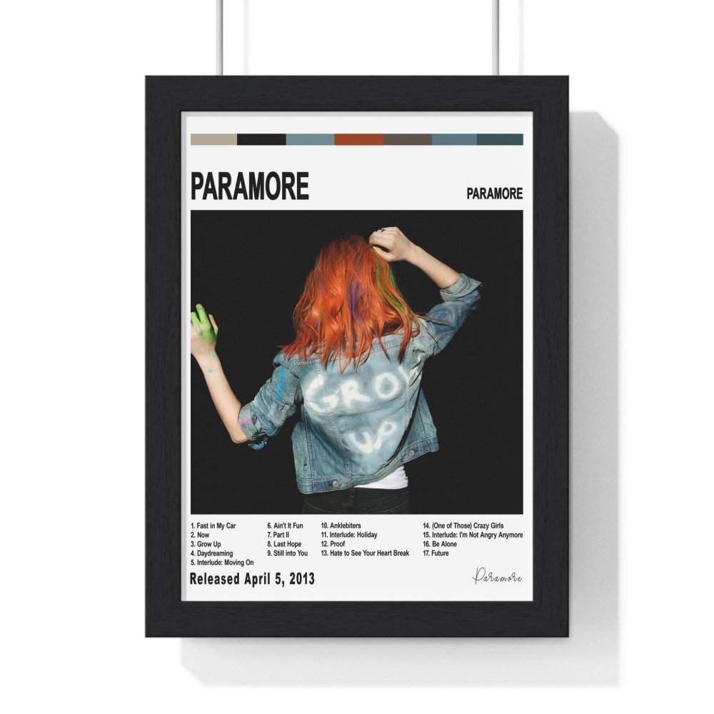 Paramore - Paramore Album Cover Poster - Poster Kingz - A5 (unframed) - White - 