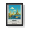 Framed Paris travel poster