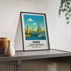 Framed Paris travel poster