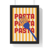 Framed Pasta with Fork - Italian Kitchen print