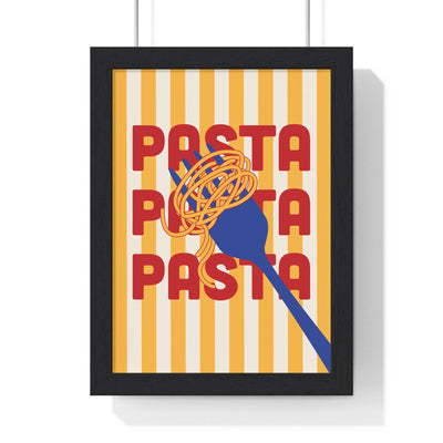 Framed Pasta with Fork - Italian Kitchen print