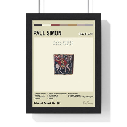 Paul Simon - Graceland Album Cover Poster - Poster Kingz - A5 (unframed) - Vintage - 