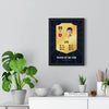 Personalised Football Player Card Print - gold card on the wall