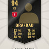 Personalised Football Player Card Print - black legend card without a photo