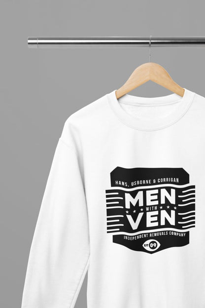 Peep Show Men With Ven T-Shirt/Sweatshirt Unisex - Funny TV Show Shirt - Poster Kingz - S - White - T-Shirt