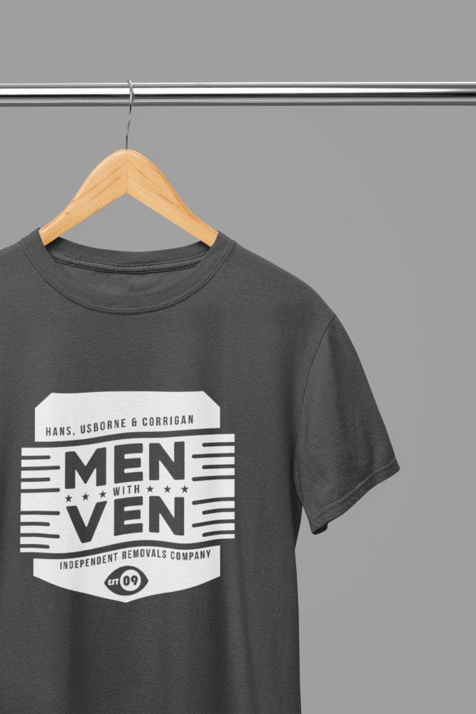 White t-shirt with Peep Show Men With Ven /Sweatshirt Unisex - TV Show Shirt