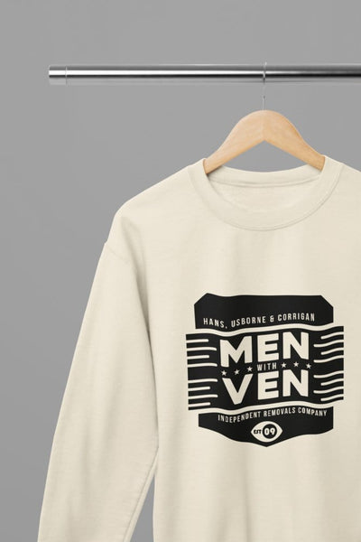 White t-shirt with Peep Show Men With Ven /Sweatshirt Unisex - TV Show Shirt