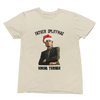 Red t-shirt with Peep Show Super Hans Father Spliffmas Christmas Sweater