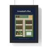 Personalised Allotment Print - framed navy allotment print