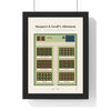 Personalised Allotment Print - cream version with six beds for Margaret and Geoff