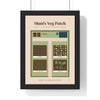 Personalised Allotment Print - terracotta version for Mum's veg patch in Exeter