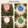 Personalised Baby's First Christmas Bauble - colour options